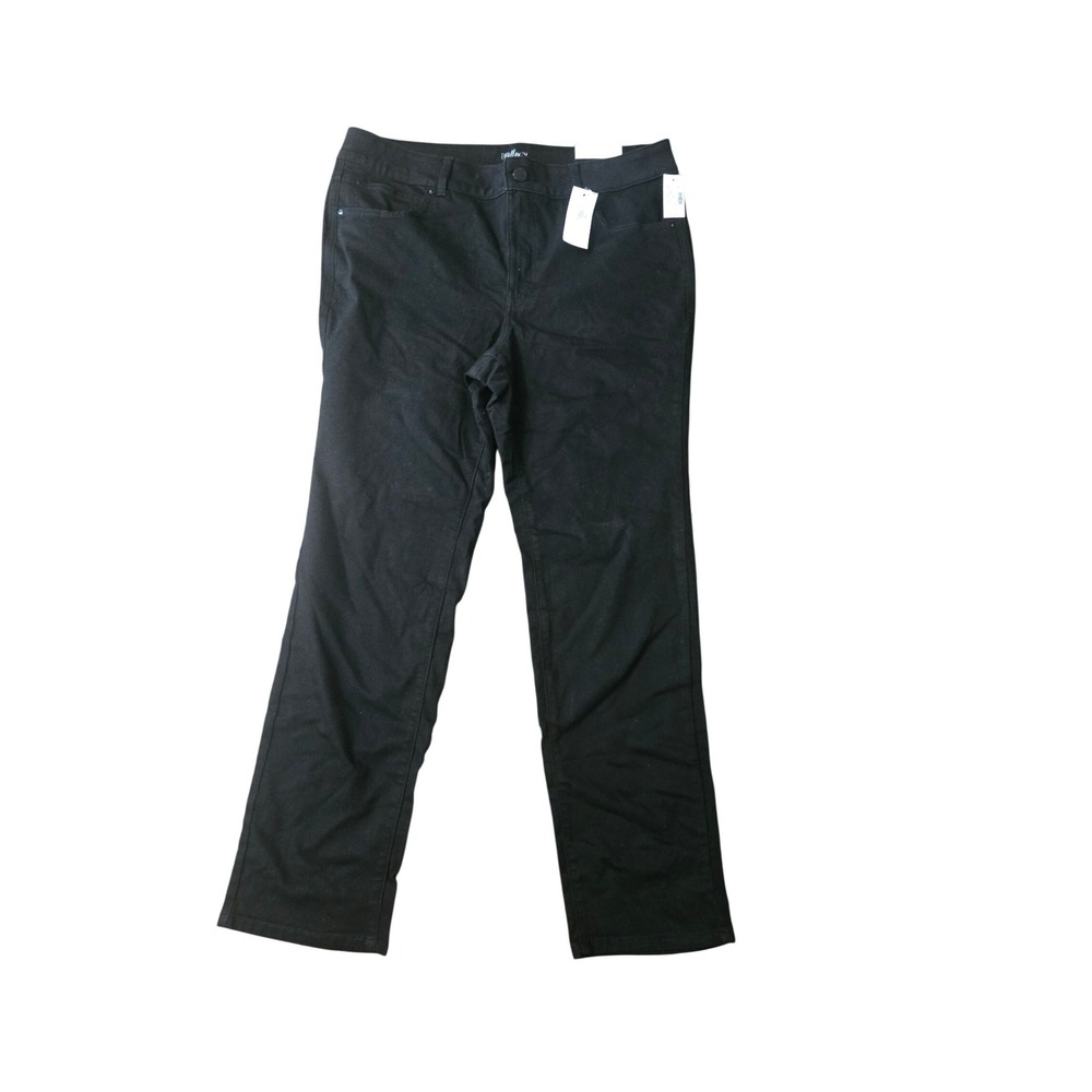Maurices Everflex High Rise Straight Leg Jeans Black 18W Regular NWT